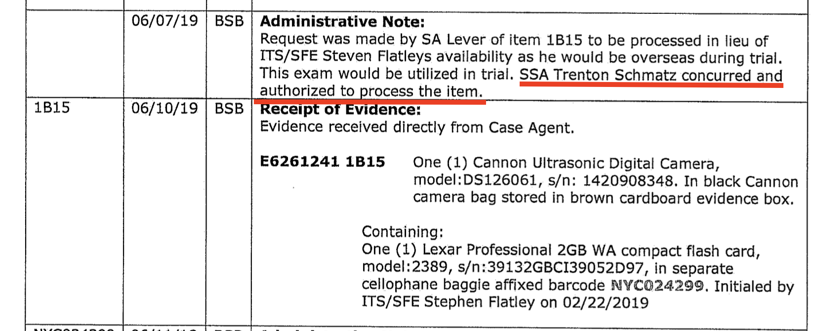DX 961 — Booth's note: Schmatz concurred and authorized to process the item